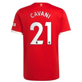 Koszulka Manchester United Edinson Cavani 21 Domowe Stroje Piłkarskie 2021/22 Krótki Rękaw